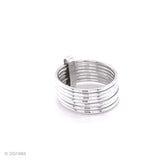 Sterling Silver Stacking Ring Set: Minimalist Thin Band Rings, 7 "Semanario"
