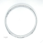 Sterling Silver 5mm Tube Slip-On Bangle Bracelet: Inclusive Sizes