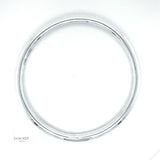 Sterling Silver 5mm Tube Slip-On Bangle Bracelet: Inclusive Sizes