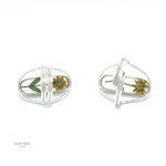 Real Yellow Flower Sterling Silver Adjustable Ring: Floral Jewelry