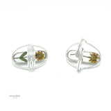 Real Yellow Flower Sterling Silver Adjustable Ring: Floral Jewelry
