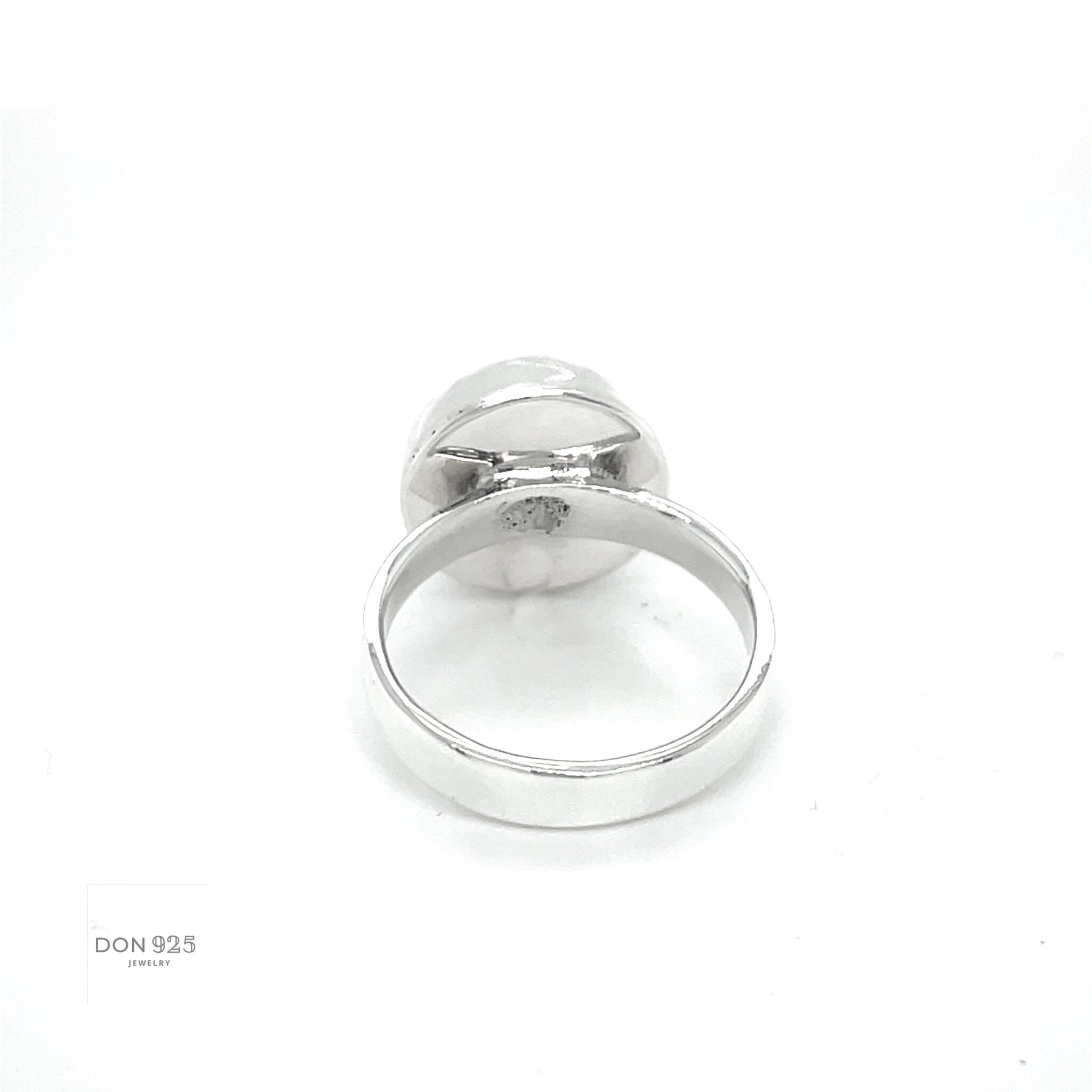 Sterling Silver Disco Ball Ring: Hammered Dome Geometric Band