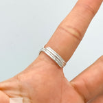 Botanical Heart Ring: Real Flowers and Sterling Silver, Adjustable Band