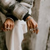 Sterling Silver Saddle Ring: Modern Boho Design