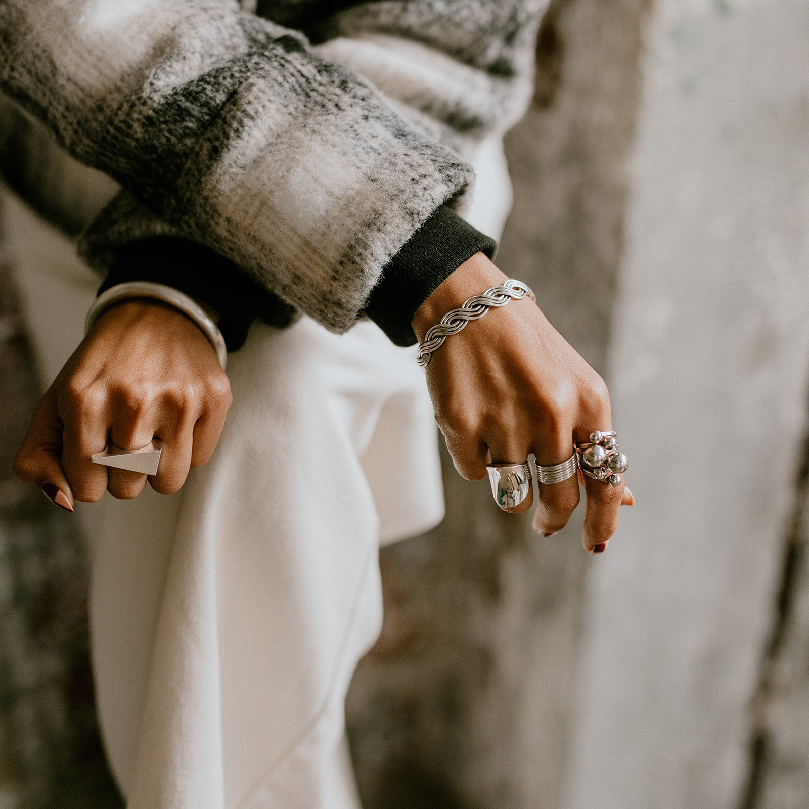 Sterling Silver Saddle Ring: Modern Boho Design