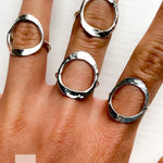 Sterling Silver O Ring: Minimalist Karma Ring