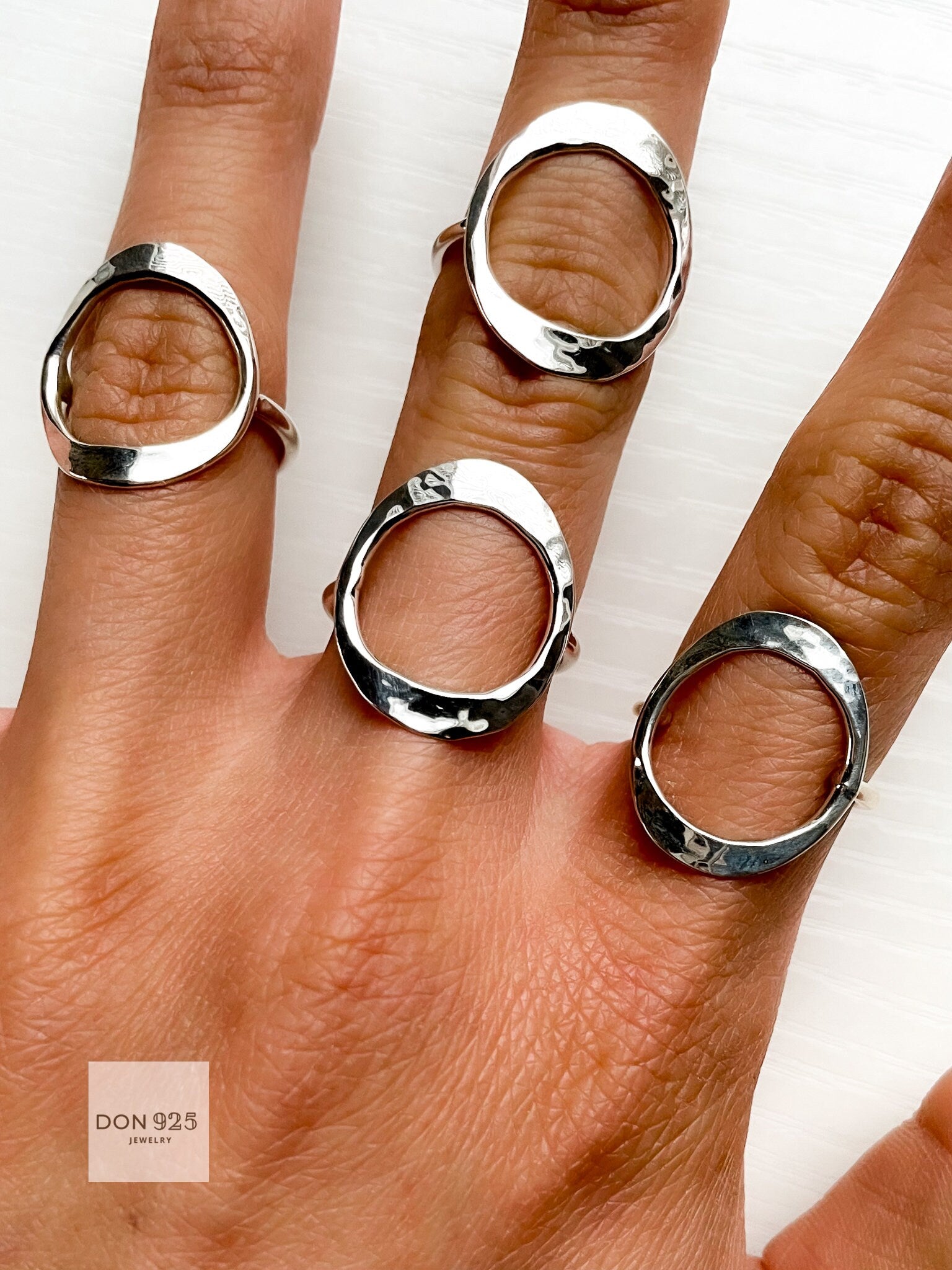 Sterling Silver O Ring: Minimalist Karma Ring