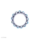 Sterling Silver Turquoise Ring: Boho Western Band
