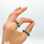 Sterling Silver Turquoise Ring: Boho Western Band