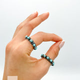 Sterling Silver Turquoise Ring: Boho Western Band