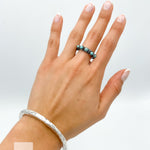 Sterling Silver Turquoise Ring: Boho Western Band