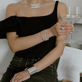 Sterling Silver Spheres Ring: Modern Geometric 925 Silver Balls