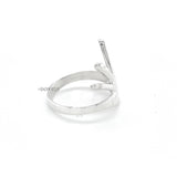 Sterling Silver Hug Ring: Hand-Shaped Statement Ring