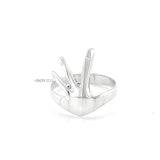 Sterling Silver Hug Ring: Hand-Shaped Statement Ring