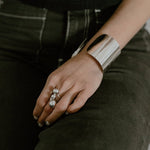 Sterling Silver Spheres Ring: Modern Geometric 925 Silver Balls