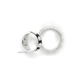 Sterling Silver Studded Ring: Beaded Western Rustic Band