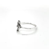 Sterling Silver Seahorse Ring: Dainty Ocean Jewelry