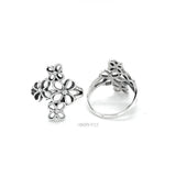 Sterling Silver Floral Ring: Lightweight Flower Jewelry