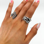 Sterling Silver Floral Ring: Lightweight Flower Jewelry