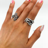 Sterling Silver Floral Ring: Lightweight Flower Jewelry