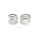 Sterling Silver Wide Spiral Ring: Contemporary Coiled Design