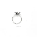 Sterling Silver Honey Bee Ring: Dainty Insect Jewelry
