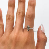 Sterling Silver Seahorse Ring: Dainty Ocean Jewelry