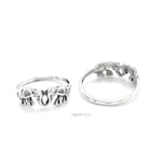 Sterling Silver Kissing Elephants Ring: Lucky Animal Jewelry