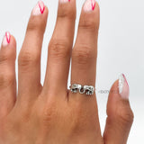 Sterling Silver Kissing Elephants Ring: Lucky Animal Jewelry