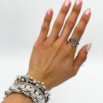 Sterling Silver Floral Ring: Lightweight Flower Jewelry
