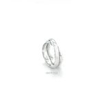 Sterling Silver Crossover Ring: Modern Interlocking Band