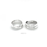 Sterling Silver Crossover Ring: Modern Interlocking Band