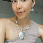 Sterling Silver Sand Drop Dollar Earrings: Shell Beach Jewelry