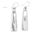 Sterling Silver Studded Dangle Earrings: Western Geometric Dome Bubble Design