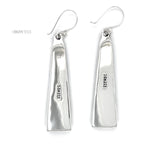 Sterling Silver Studded Dangle Earrings: Western Geometric Dome Bubble Design