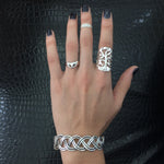 Sterling Silver Tree of Life Wide Ring