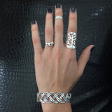 Sterling Silver Tree of Life Wide Ring
