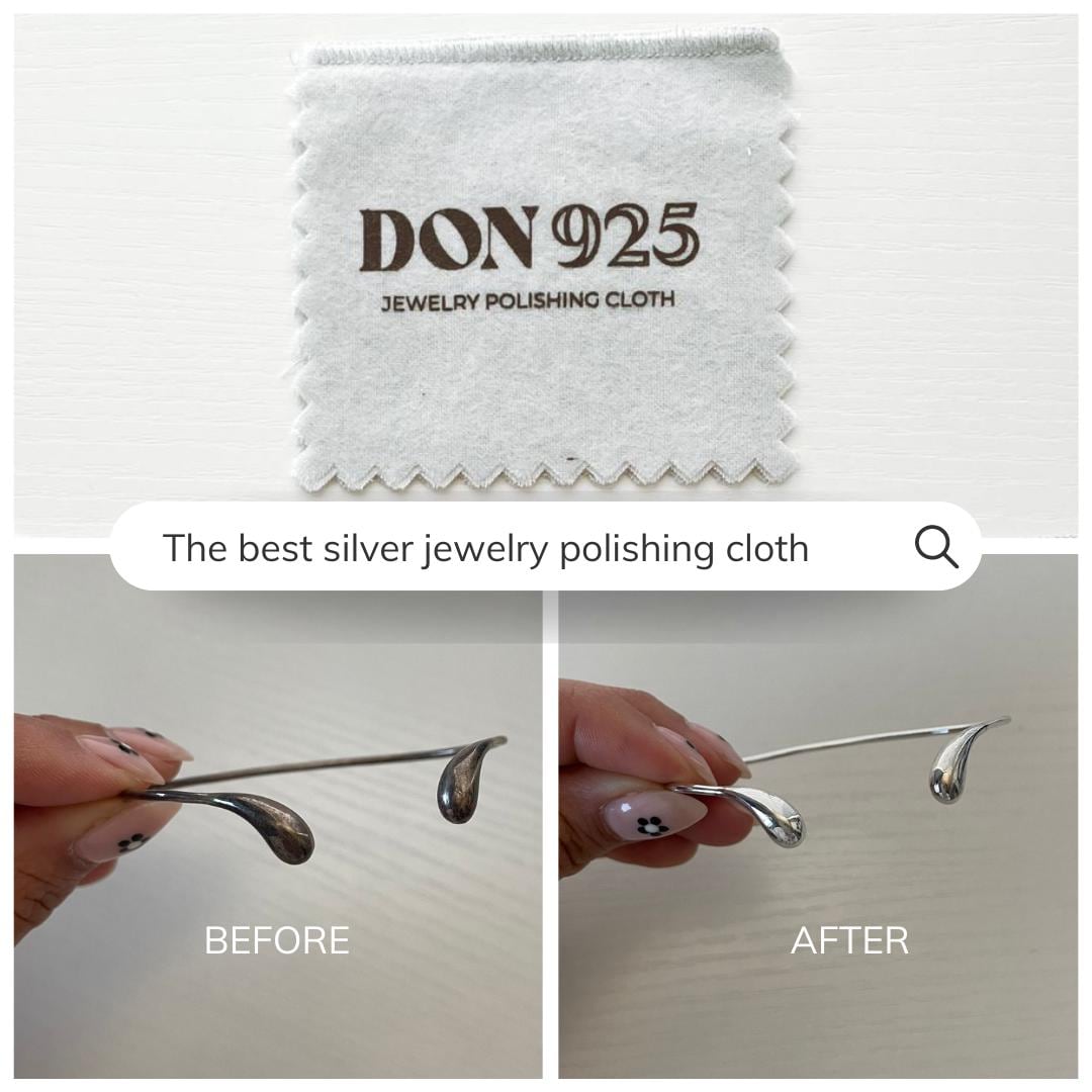 Jewelry Polishing Cloth: Anti Tarnish Silver Care