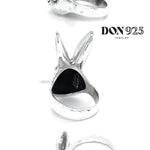 Sterling Silver Rabbit Ring: Heavy Solid Bunny Statement Jewelry