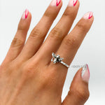 Sterling Silver Honey Bee Ring: Dainty Insect Jewelry