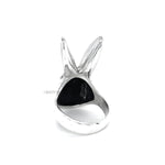 Sterling Silver Rabbit Ring: Heavy Solid Bunny Statement Jewelry