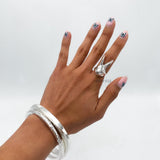 Sterling Silver Rabbit Ring: Heavy Solid Bunny Statement Jewelry