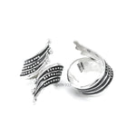 Sterling Silver Boho Studded Wrap Ring