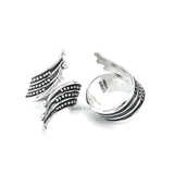Sterling Silver Boho Studded Wrap Ring