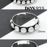 Sterling Silver Southwestern Studded Bangle: Inclusive Sizes