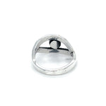 Sterling Silver Evil Eye Ring: Turquoise Boho Protection Jewelry