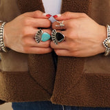 Sterling Silver Deer Skull Ring: Western Rustic Jewelry