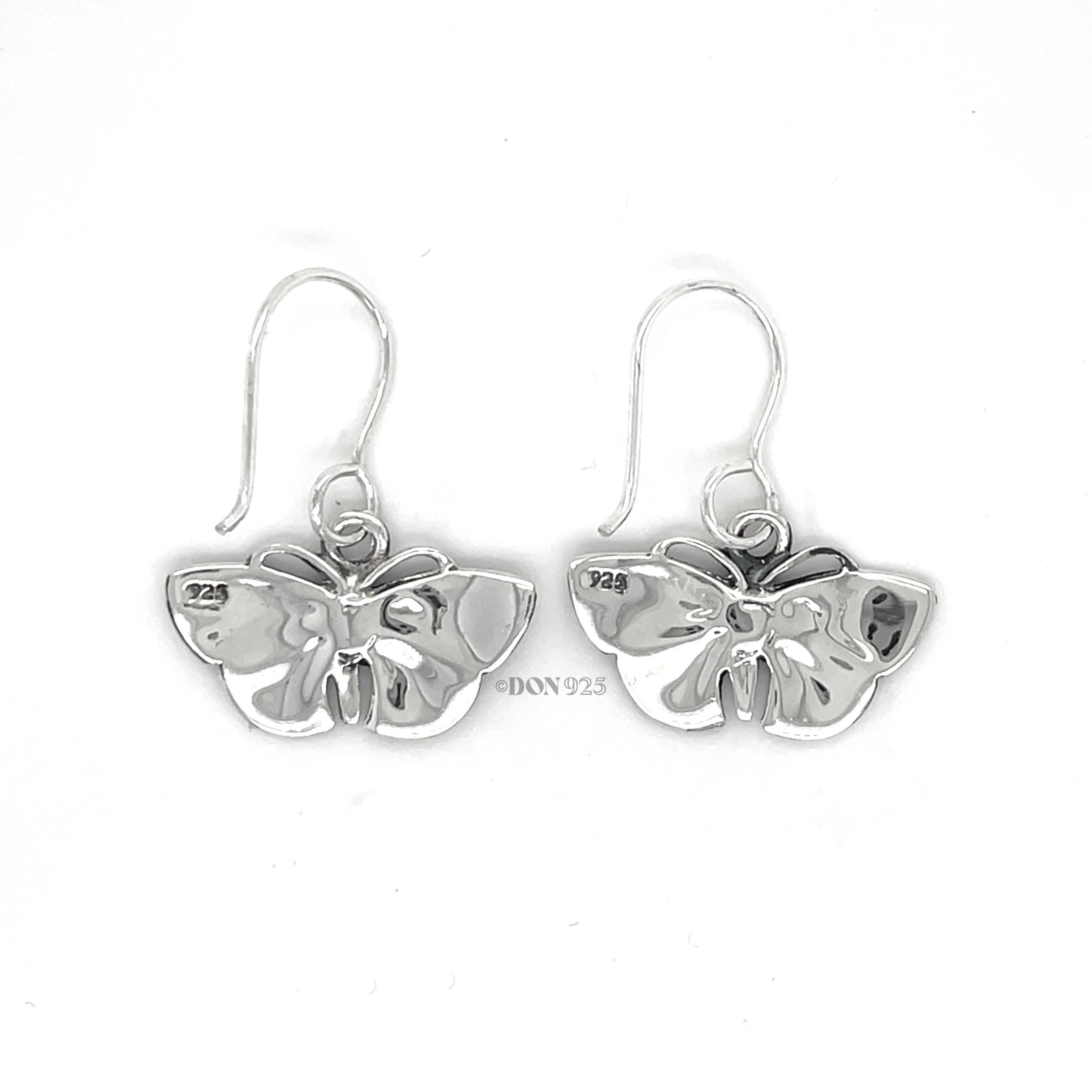Sterling Silver Butterfly Earrings: Lightweight Insect Jewelry, Studs or Dangle