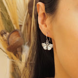 Sterling Silver Butterfly Earrings: Lightweight Insect Jewelry, Studs or Dangle
