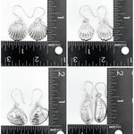 Sterling Silver Seashell Dangle Earrings: Lightweight Beach Jewelry